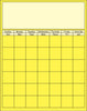 NEW~ SHAPES ETC. Yellow Vertical Calendar  - Set of 3