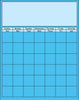 NEW for 2026!!!! SHAPES ETC. Blue Vertical Calendar  - Set of 3