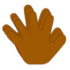 SHAPES ETC. Hand Single Color Creative Cut-Outs, 5.5" - Brown Hand