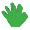 SHAPES ETC. Hand Single Color Creative Cut-Outs, 5.5" -Christmas Hand