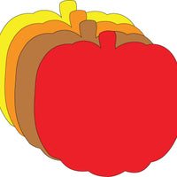 Fall Thanksgiving Pumpkin Large Assorted Color Cut-Outs - 5.5in - Creative Shapes Etc.