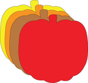 Fall Thanksgiving Pumpkin Large Assorted Color Cut-Outs - 5.5in