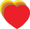 Holiday Thanksgiving Heart Large Assorted Color Cut-Outs - 5.5in - Creative Shapes Etc.