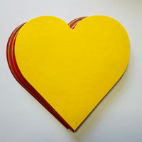 Holiday Thanksgiving Heart Large Assorted Color Cut-Outs - 5.5in - Creative Shapes Etc.