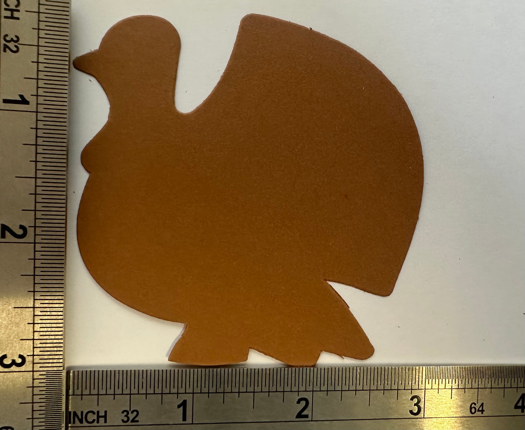 SHAPES ETC. Thanksgiving Turkey Small Assorted Color Cut-Outs - 3in