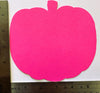 Pretty in Pink-O-Ween Pumpkin Bright Neon Single Color Large Cut-Outs- 5.5” x 5.5”