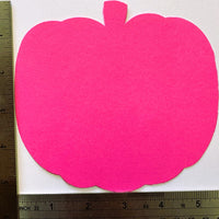 Pretty in Pink-O-Ween Pumpkin Bright Neon Single Color Large Cut-Outs- 5.5” x 5.5” - Creative Shapes Etc.