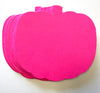 Pretty in Pink-O-Ween Pumpkin Bright Neon Single Color Large Cut-Outs- 5.5” x 5.5”