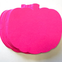 Pretty in Pink-O-Ween Pumpkin Bright Neon Single Color Large Cut-Outs- 5.5” x 5.5” - Creative Shapes Etc.