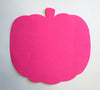 Pretty in Pink-O-Ween Pumpkin Bright Neon Single Color Large Cut-Outs- 5.5” x 5.5” - Creative Shapes Etc.