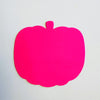 Pretty in Pink-O-Ween Pumpkin Bright Neon Single Color Small Cut-Outs- 3" x 3"