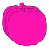 Pretty in Pink-O-Ween Pumpkin Bright Neon Single Color Small Cut-Outs- 3" x 3"