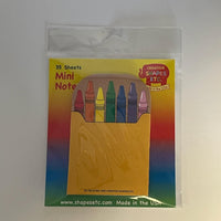 Mini Notepad - Crayon Box