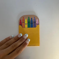 Mini Notepad - Crayon Box