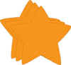 SHAPES ETC. Star Large Single-Color Creative Cut-Outs, 5.5" - Orange