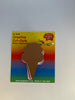 Small Neapolitan Ice Cream Cone Tri- Color Creative Cut-Outs - 3" - Creative Shapes Etc.