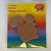 Sticky Shape Notepad - Squirrel