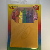 Large Notepad - Crayon Box - Creative Shapes Etc.