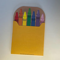 Large Notepad - Crayon Box - Creative Shapes Etc.