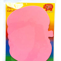 Pretty in Pink-O-Ween Pumpkin Single Color Super Cut-Outs- 8” x 10” - Creative Shapes Etc.