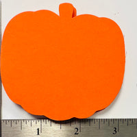 Small Single Color Cut-Out - Orange Pumpkin