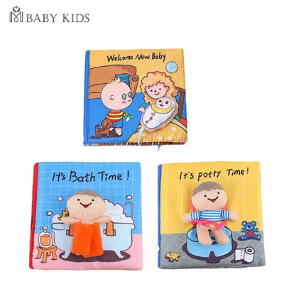 Infant Baby Cloth Book  Bath Potty Baby Book Toys 0-3 Yearls Old