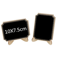 10pcs Mini Lace shape Chalkboards with Support Message Board Signs