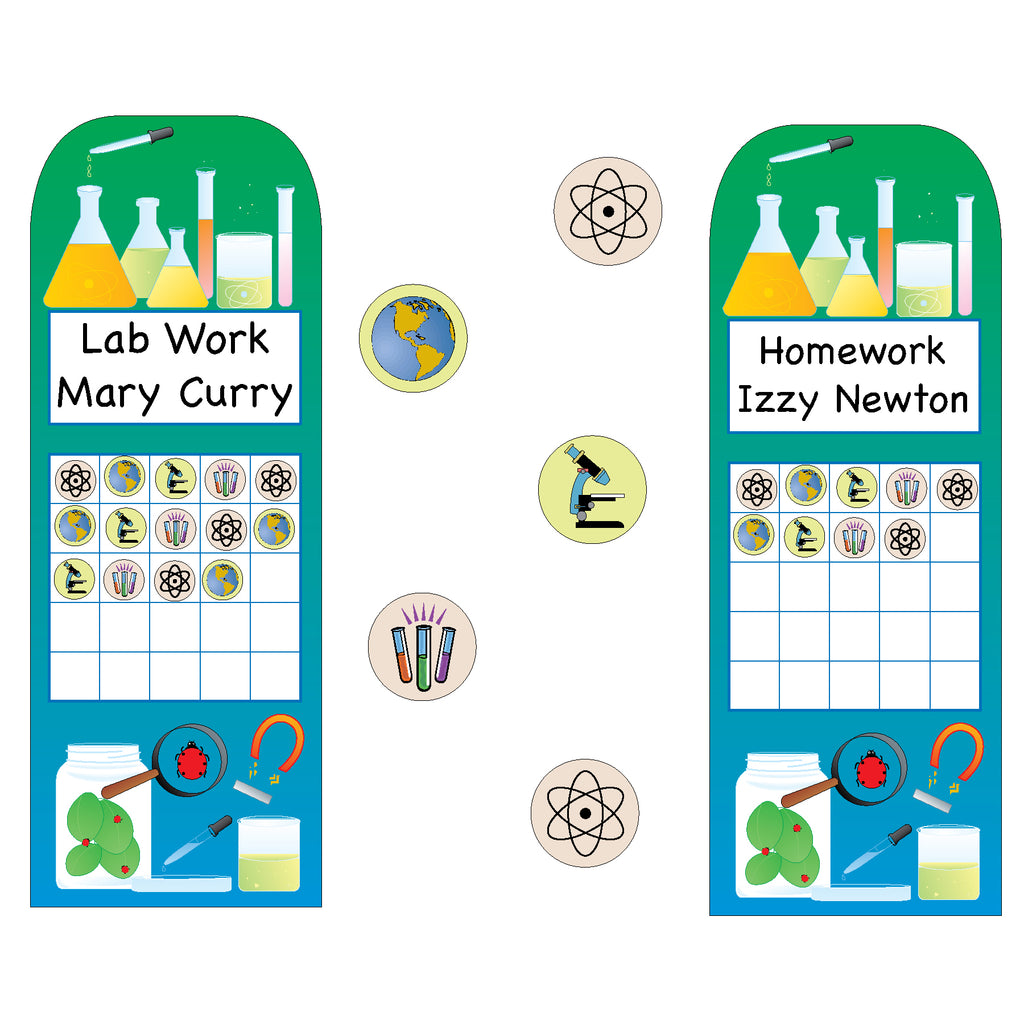 SHAPES ETC. Personal Incentive Chart - Science Lab