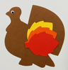 Thanksgiving Turkey Small Assorted Color Cut-Outs - 3in