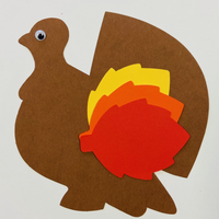 Thanksgiving Turkey Small Assorted Color Cut-Outs - 3in - Creative Shapes Etc.