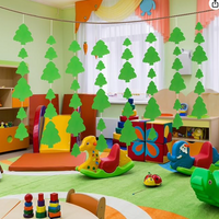 Large Assorted Color Creative Foam Cut-Outs - Assorted Evergreen Tree - Creative Shapes Etc.