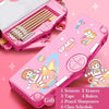 Multifunctional Pencil Case Double layer Large Capacity pencil bag