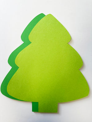 Holiday Evergreen Tree Single Color Super Cut-Outs- 8in x 10in - Creative Shapes Etc.