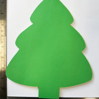 Holiday Evergreen Tree Single Color Super Cut-Outs- 8in x 10in - Creative Shapes Etc.