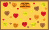 Holiday Thanksgiving Heart  Small Assorted Color Cut-Outs - 3in - Creative Shapes Etc.