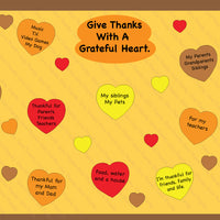 Holiday Thanksgiving Heart  Small Assorted Color Cut-Outs - 3in - Creative Shapes Etc.