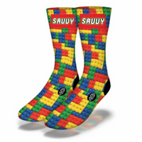 SAVVY LEGO LEGS Fun Puzzle Socks