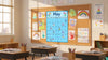 SHAPES ETC. Blank Vertical Calendar Set of 3 Blue