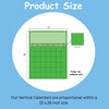 SHAPES ETC. Blank Vertical Calendar Set of 3 Blue