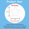 SHAPES ETC. Sticky Shape Notepad - White Star