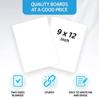 10 Pack Mini Dry Erase Board Lapboard 9x12 Inch   Small Dry Erase