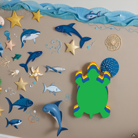 Best Assorted color turtle cut-outs great for ocean-themed craft activities