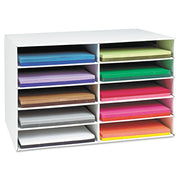 Pacon 001316 Classroom Construction Paper Storage- 10 Slots- 26 7/8 x