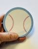 Baseball-themed mini notepad perfect for kid crafts and decor