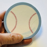 Baseball-themed mini notepad perfect for kid crafts and decor