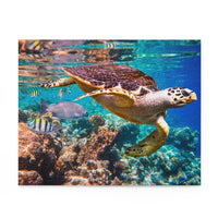 Decorative Puzzle - Underwater Sea Turtle - Jigsaw Puzzle - Creative Shapes Etc.