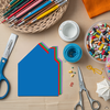 SHAPES ETC. House Assorted Color Super Cut-Outs- 8” x 10”