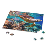 Decorative Puzzle - Underwater Sea Turtle - Jigsaw Puzzle - Creative Shapes Etc.