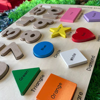 Preschool Chalkboard Puzzle