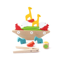 Wooden Blocks Balance Animal Game Toys for Children Montessori